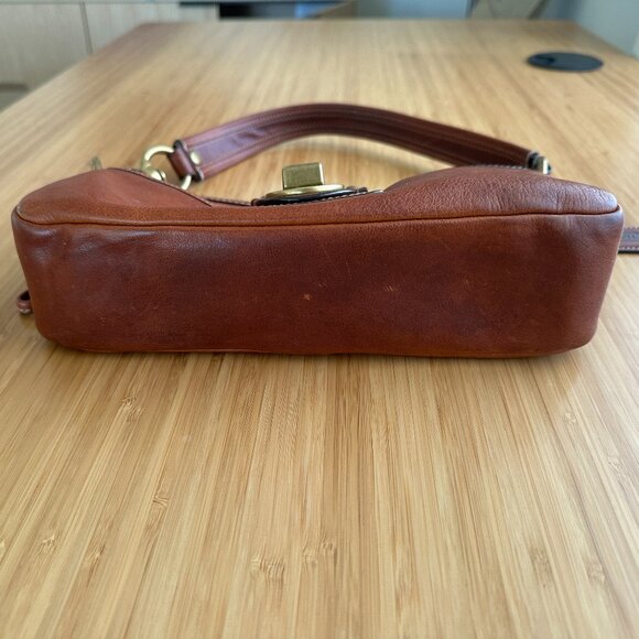 Vintage Coach Legacy 65th Anniversary Y2K Brown Leather Shoulder 